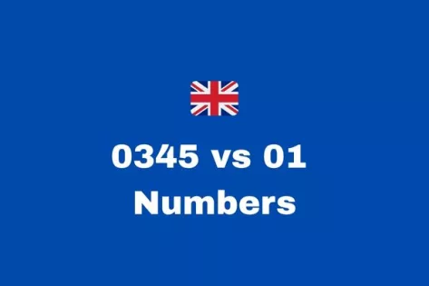 0345 vs 01 numbers